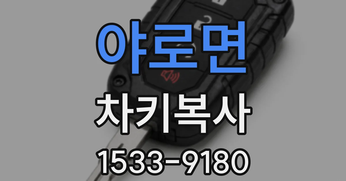 야로면 차키복사