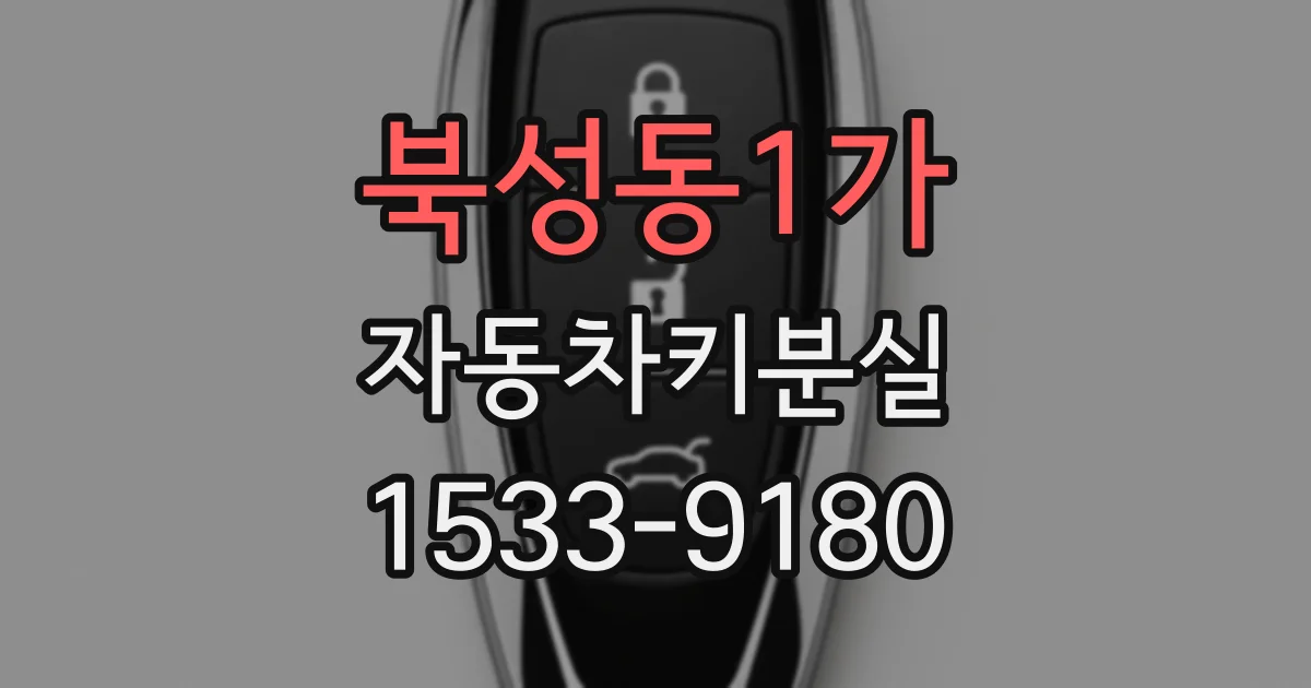 북성동1가 자동차키분실