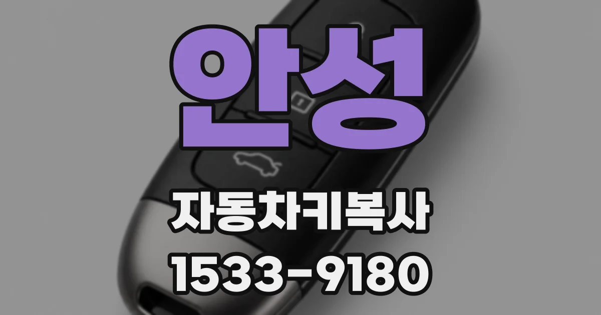 안성 자동차키복사