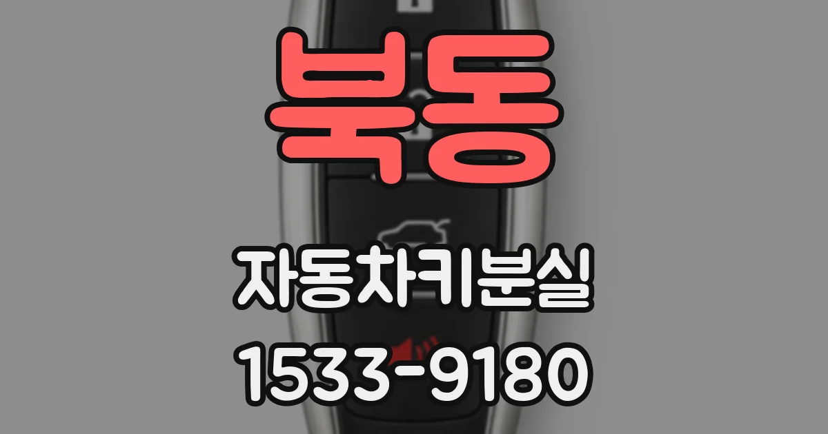 북동 자동차키분실