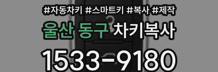 울산 동구 차키복사