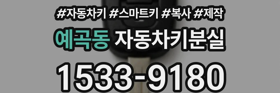 예곡동 자동차키분실