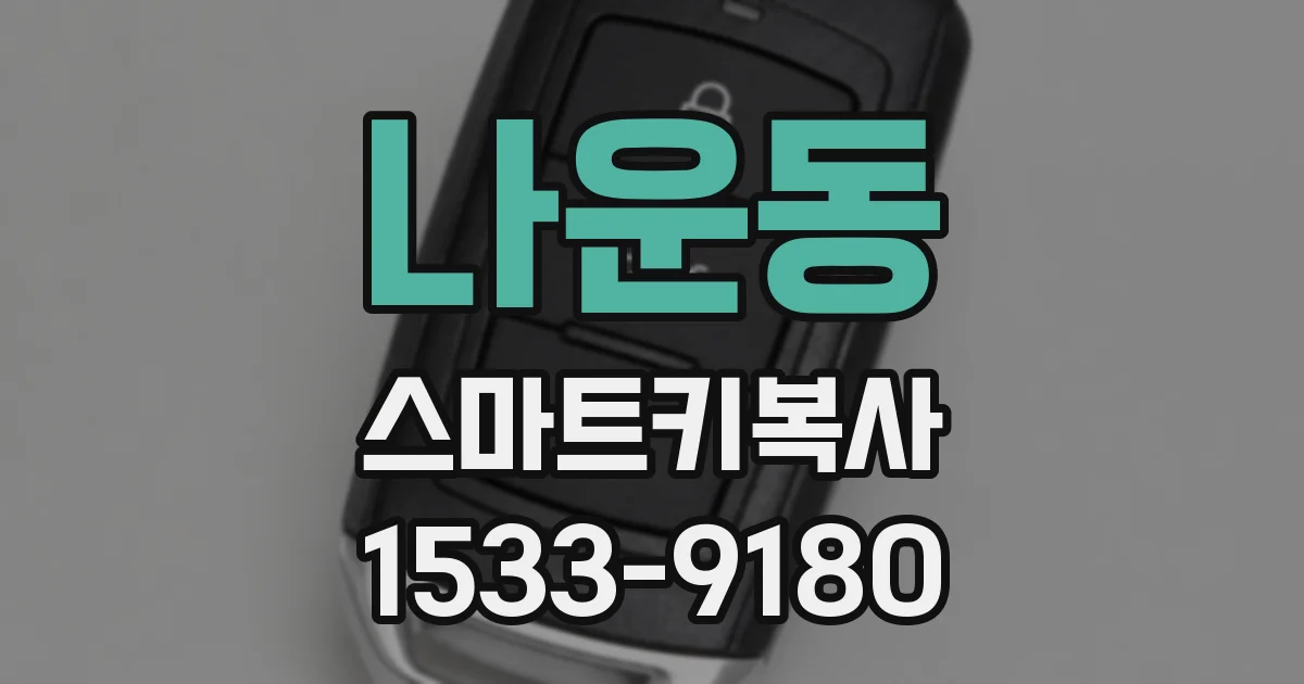 나운동 스마트키복사
