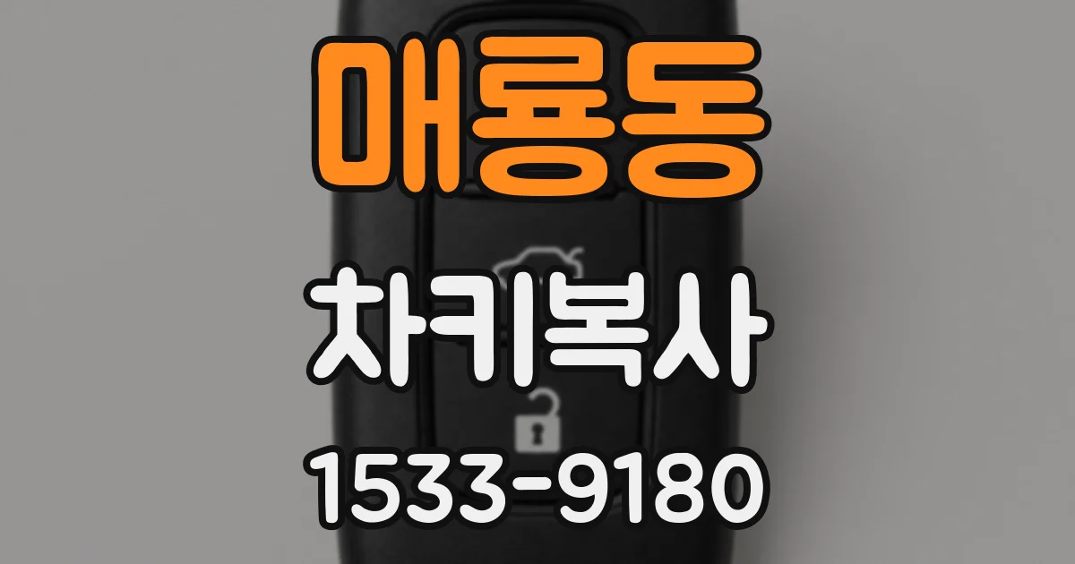 매룡동 차키복사