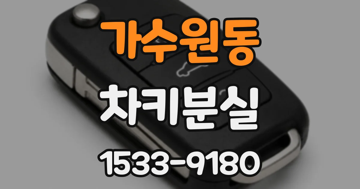 가수원동 차키분실