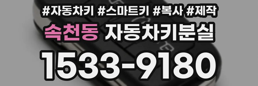 속천동 자동차키분실
