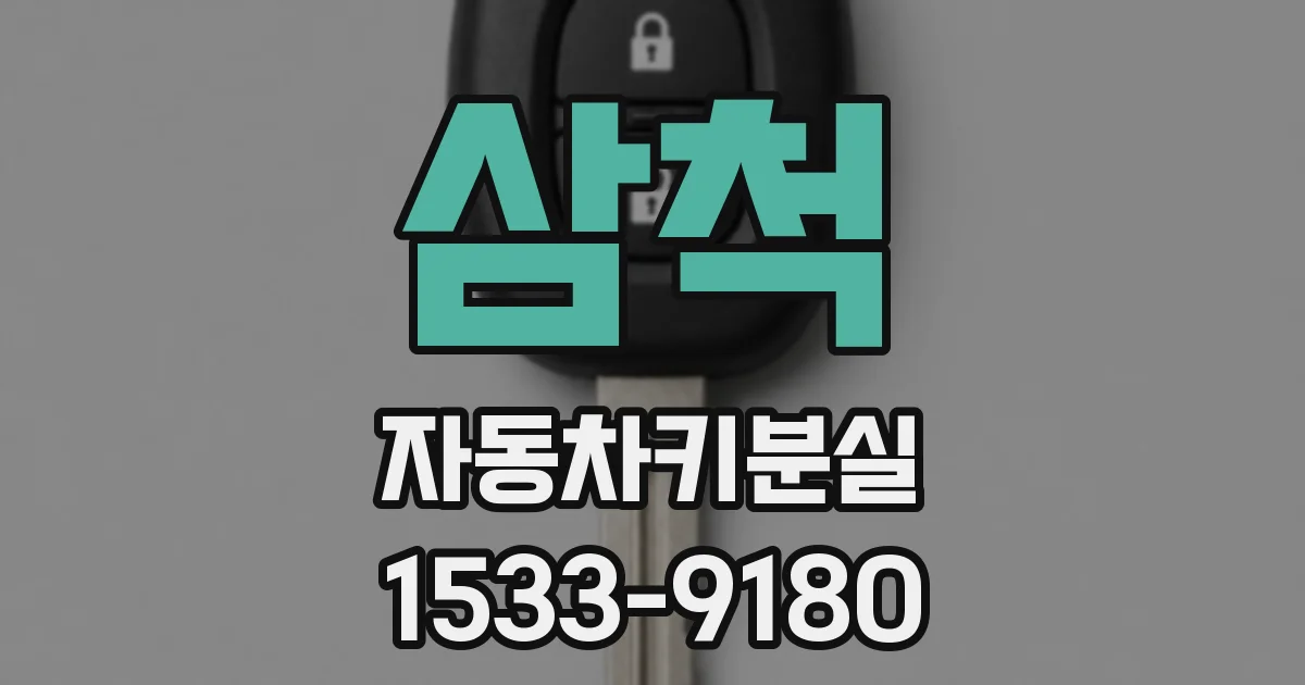 삼척 자동차키분실