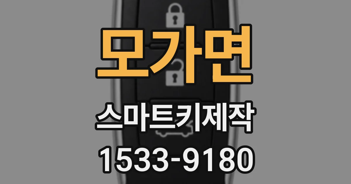 모가면 스마트키제작