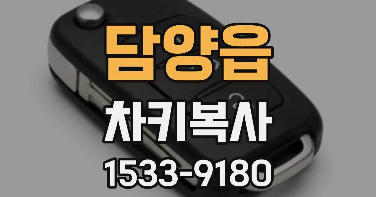 담양읍 차키복사