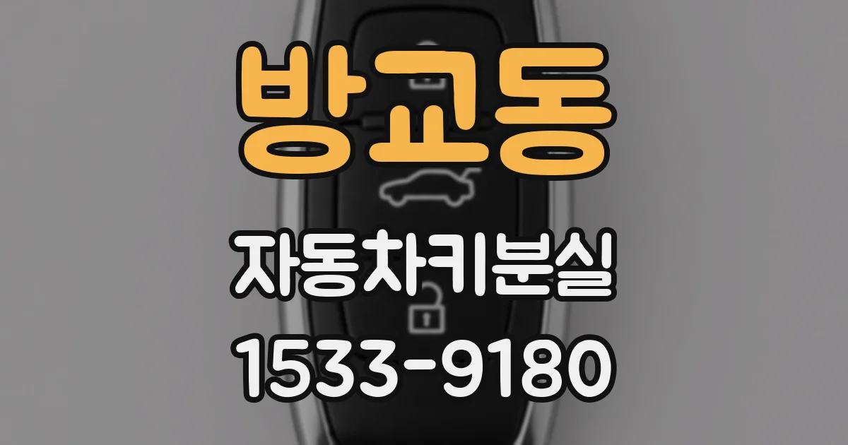 방교동 자동차키분실