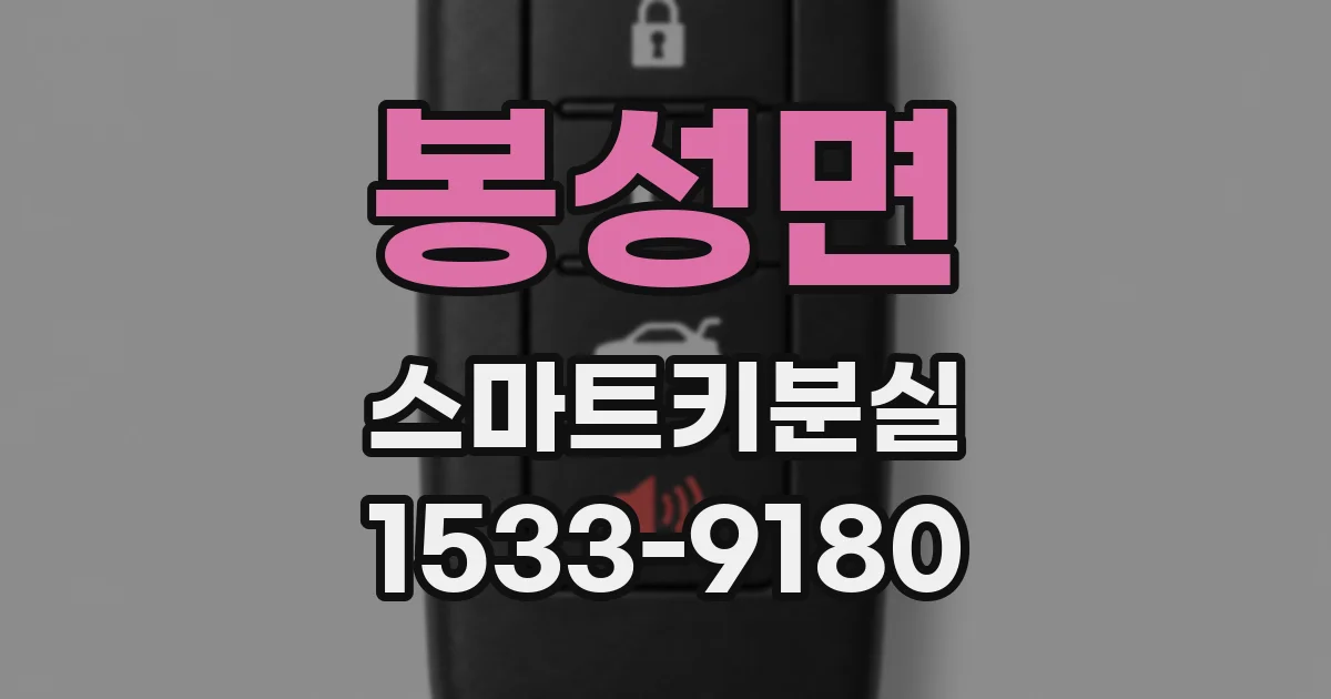 봉성면 스마트키분실