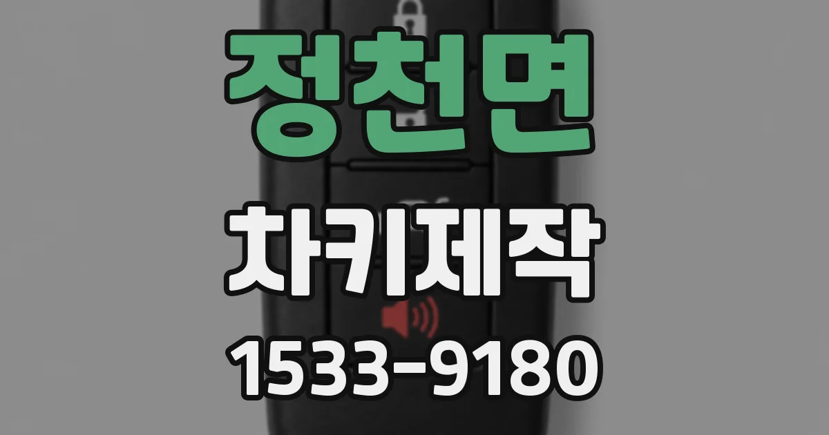 정천면 차키제작