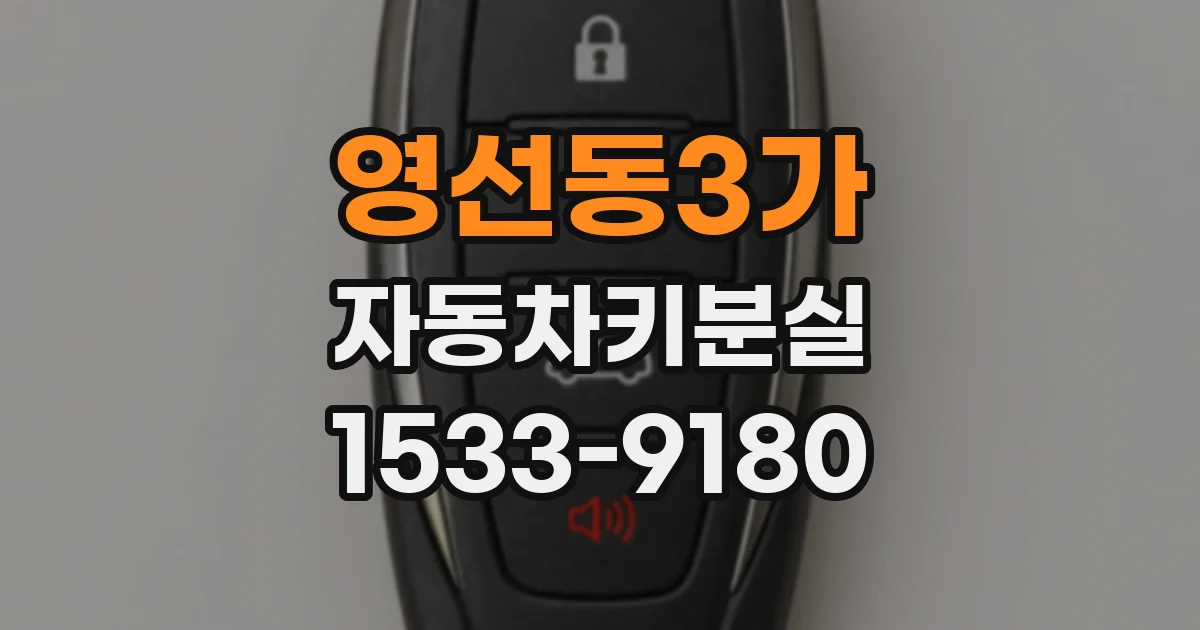 영선동3가 자동차키분실