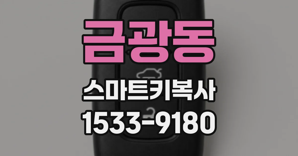 금광동 스마트키복사
