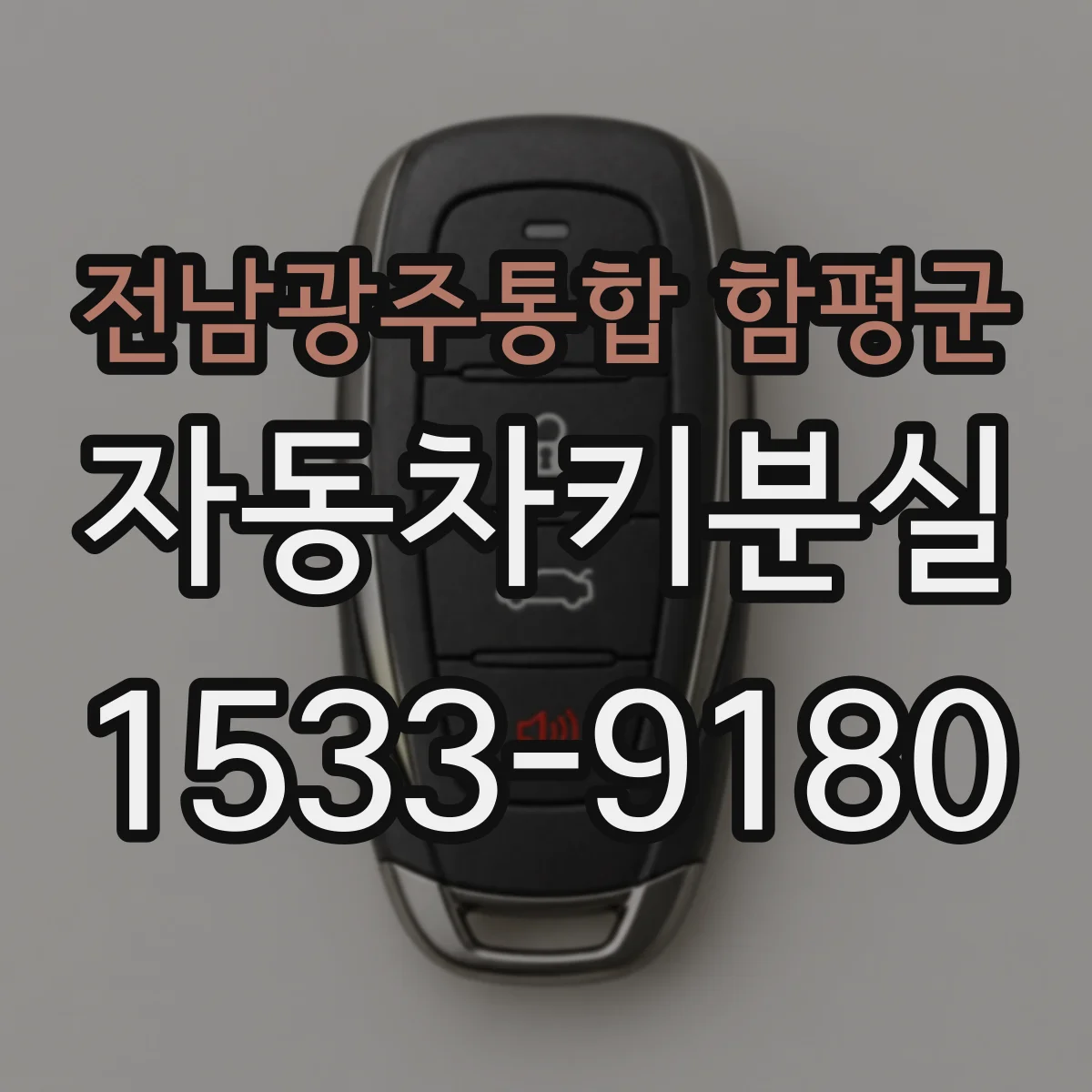 전남광주통합 함평군 자동차키분실