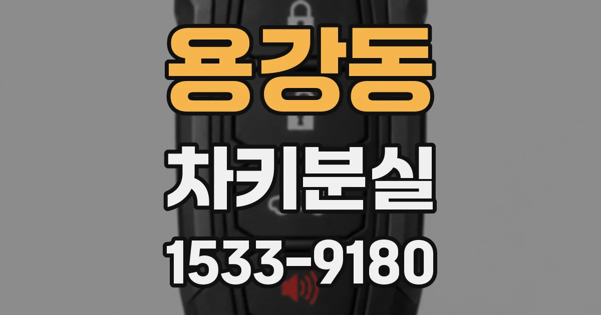 용강동 차키분실