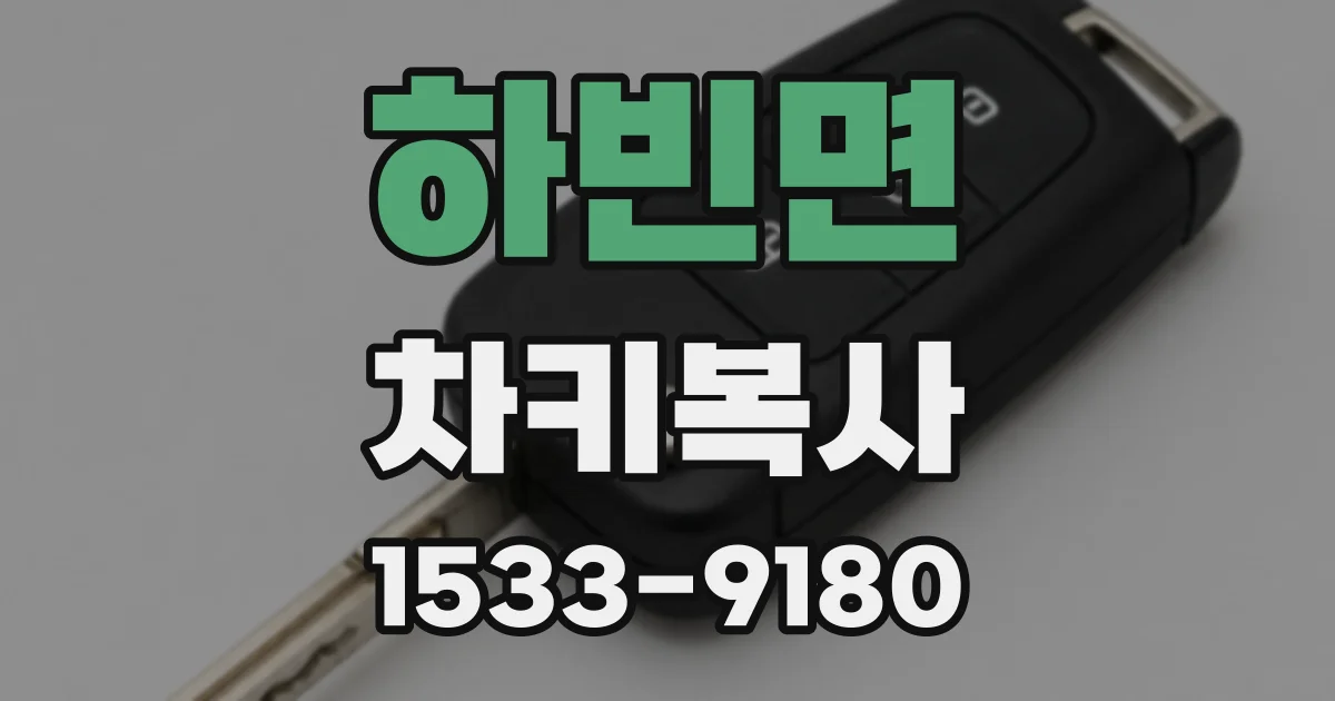 하빈면 차키복사