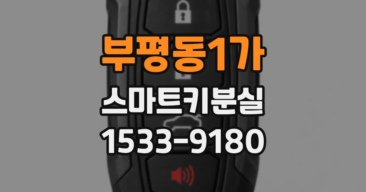 부평동1가 스마트키분실