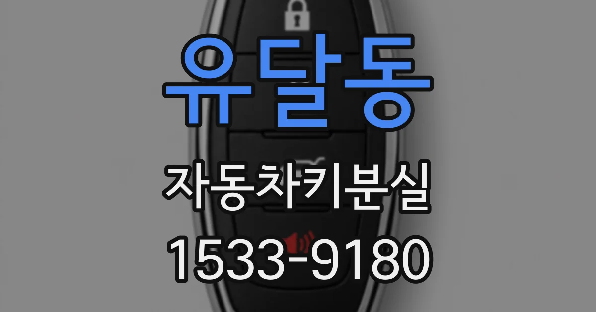 유달동 자동차키분실