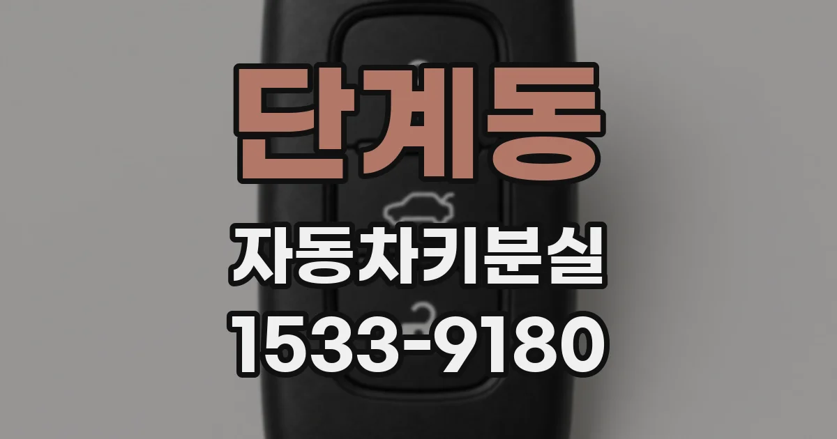단계동 자동차키분실