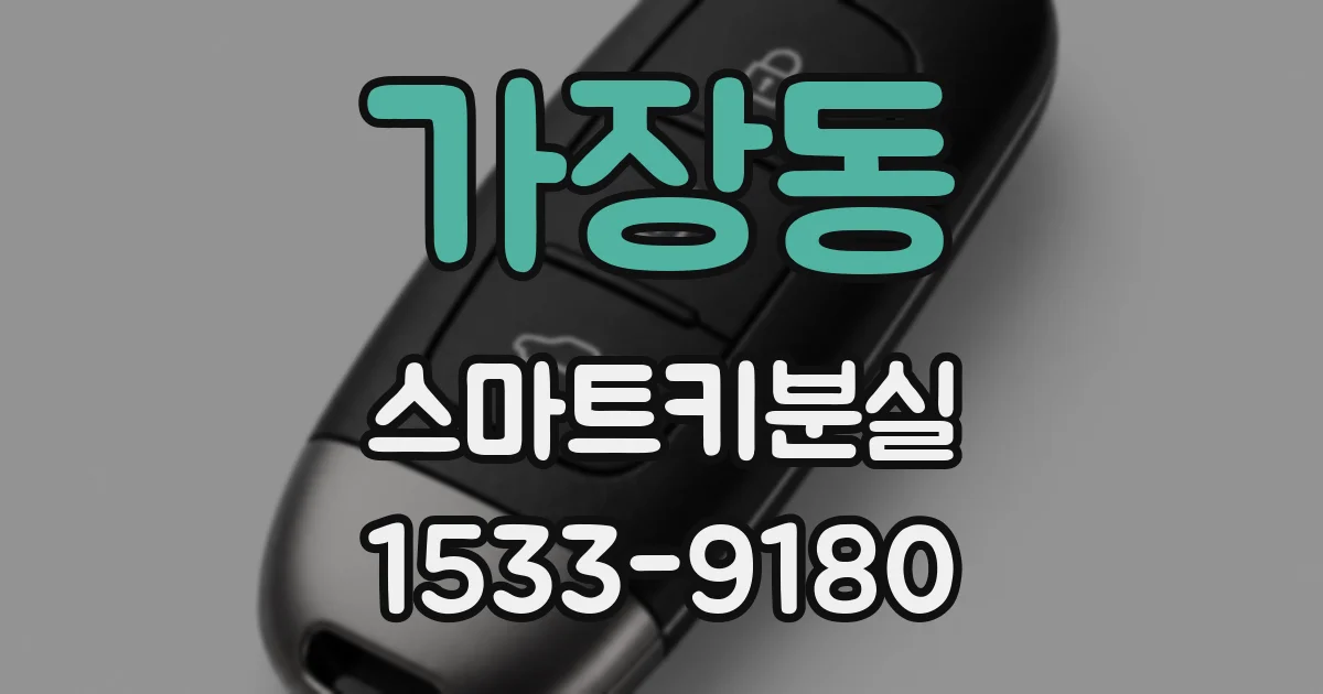 가장동 스마트키분실