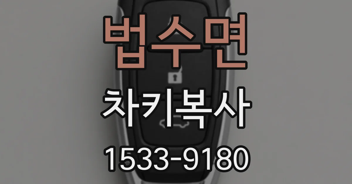 법수면 차키복사