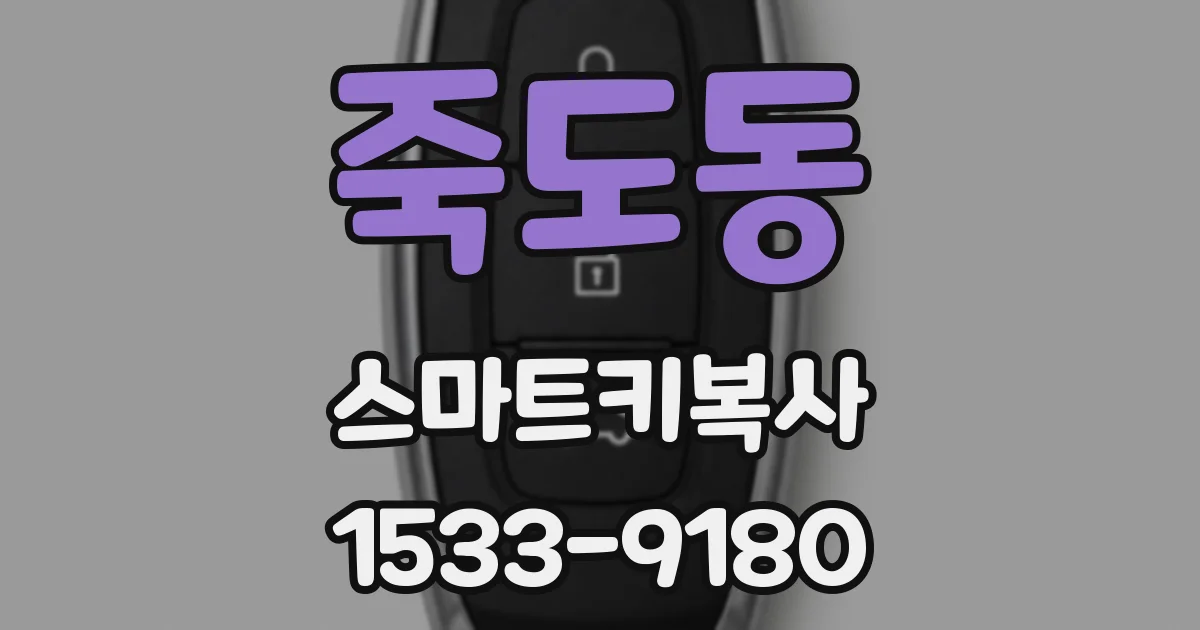죽도동 스마트키복사