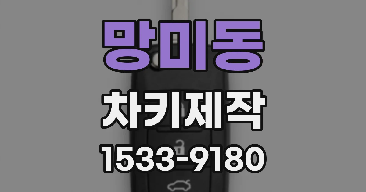 망미동 차키제작