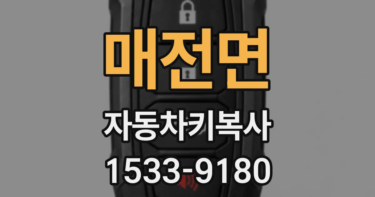 매전면 자동차키복사