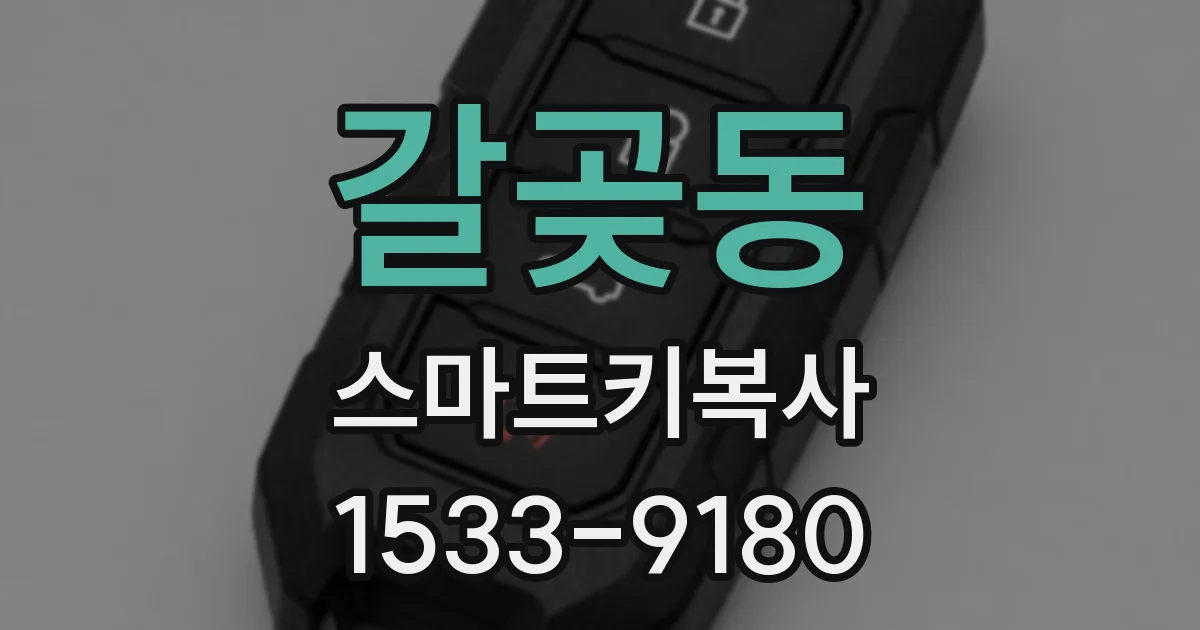 갈곶동 스마트키복사