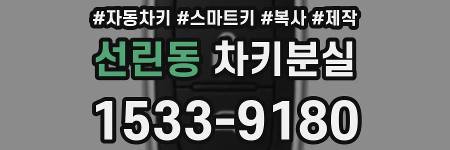 선린동 차키분실