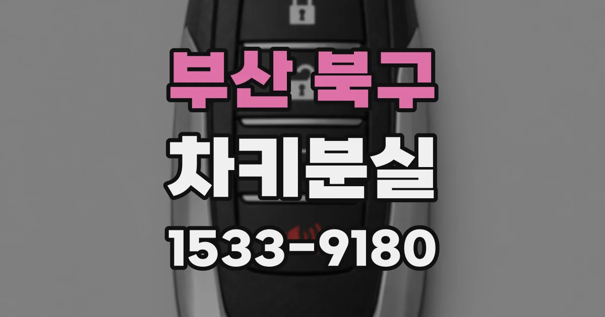 부산 북구 차키분실