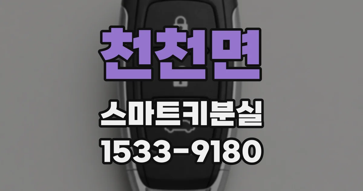 천천면 스마트키분실