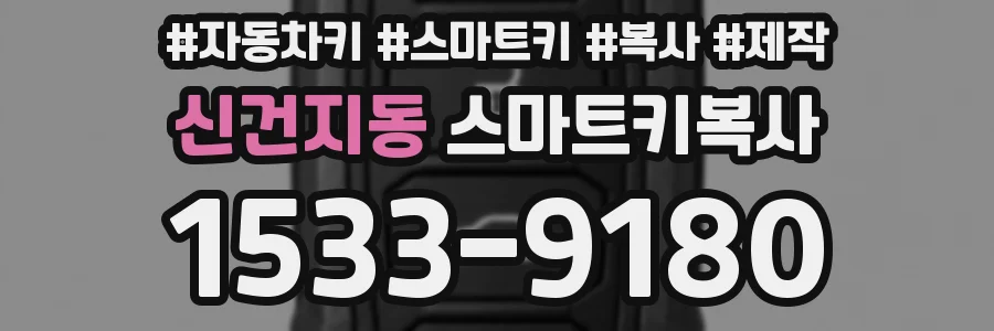신건지동 스마트키복사