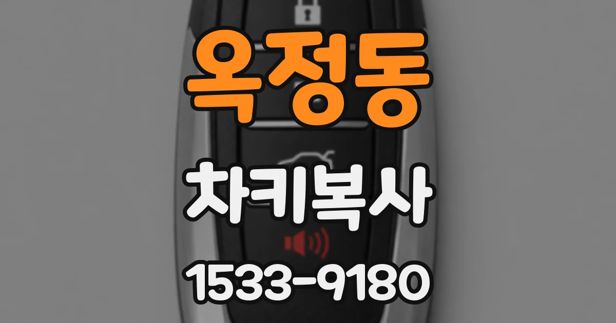 옥정동 차키복사