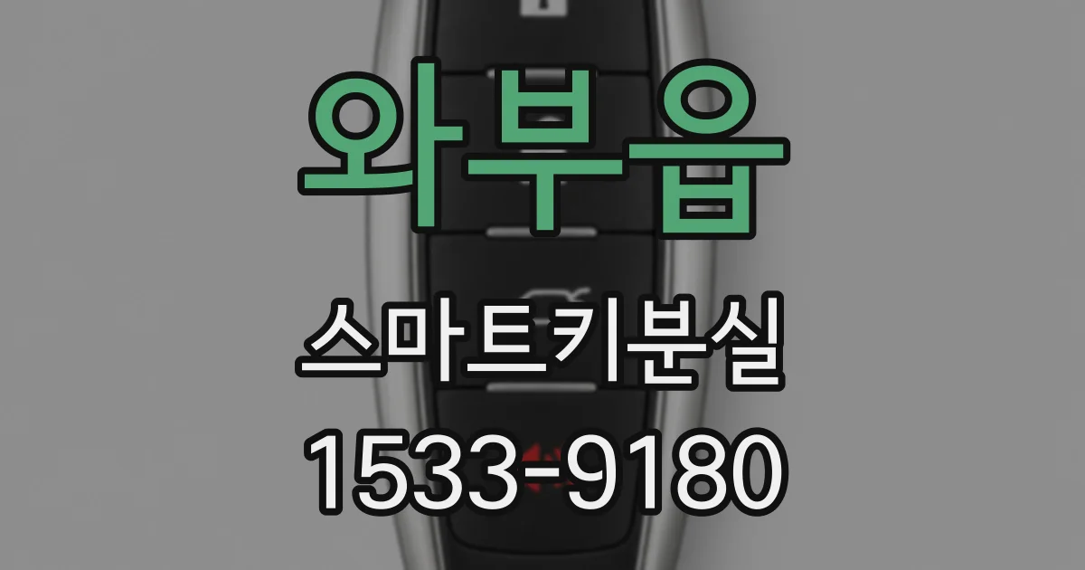 와부읍 스마트키분실