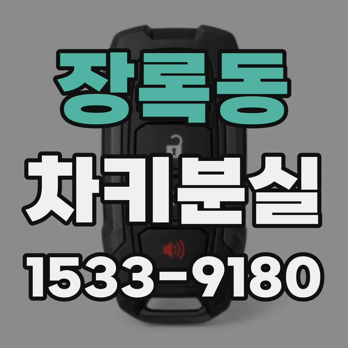 장록동 차키분실