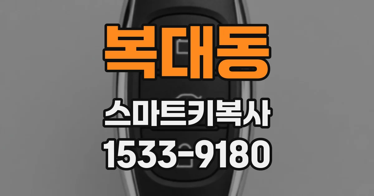복대동 스마트키복사