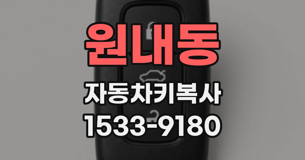 원내동 자동차키복사