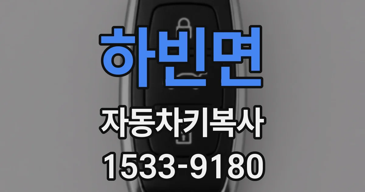 하빈면 자동차키복사