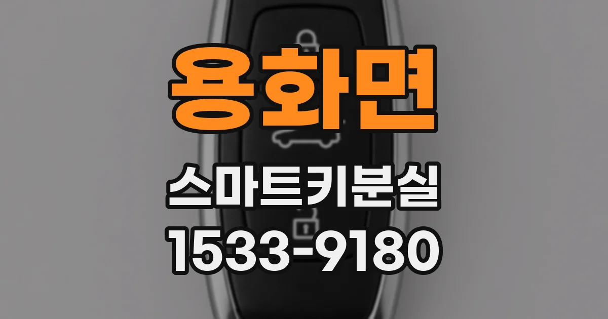 용화면 스마트키분실