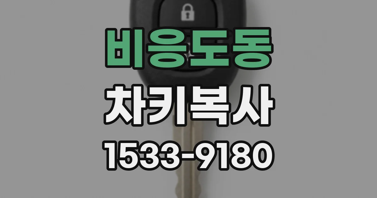 비응도동 차키복사