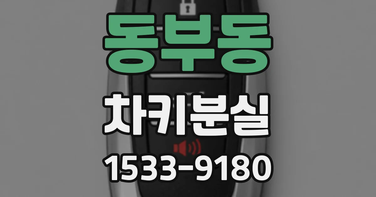 동부동 차키분실
