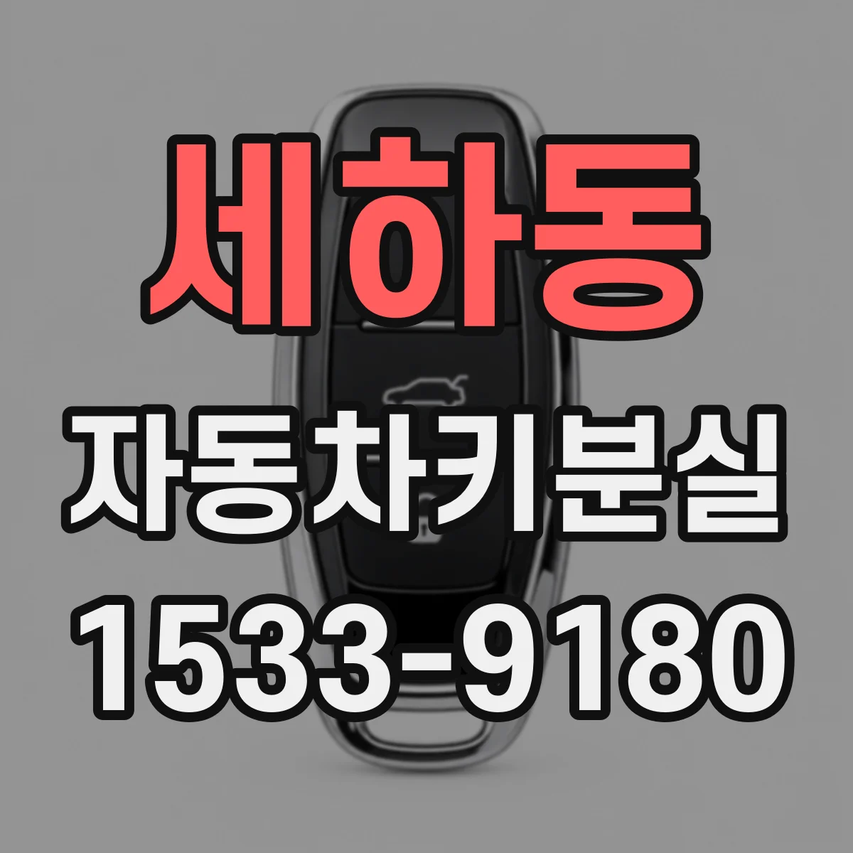 세하동 자동차키분실