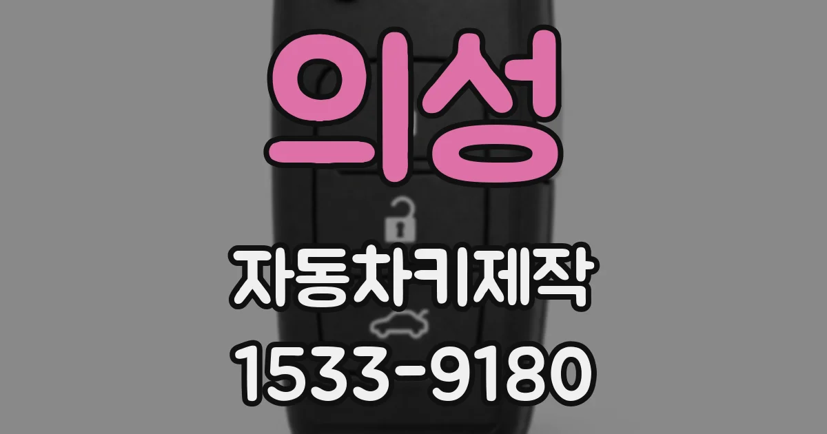 의성 자동차키제작