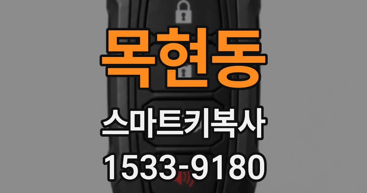 목현동 스마트키복사