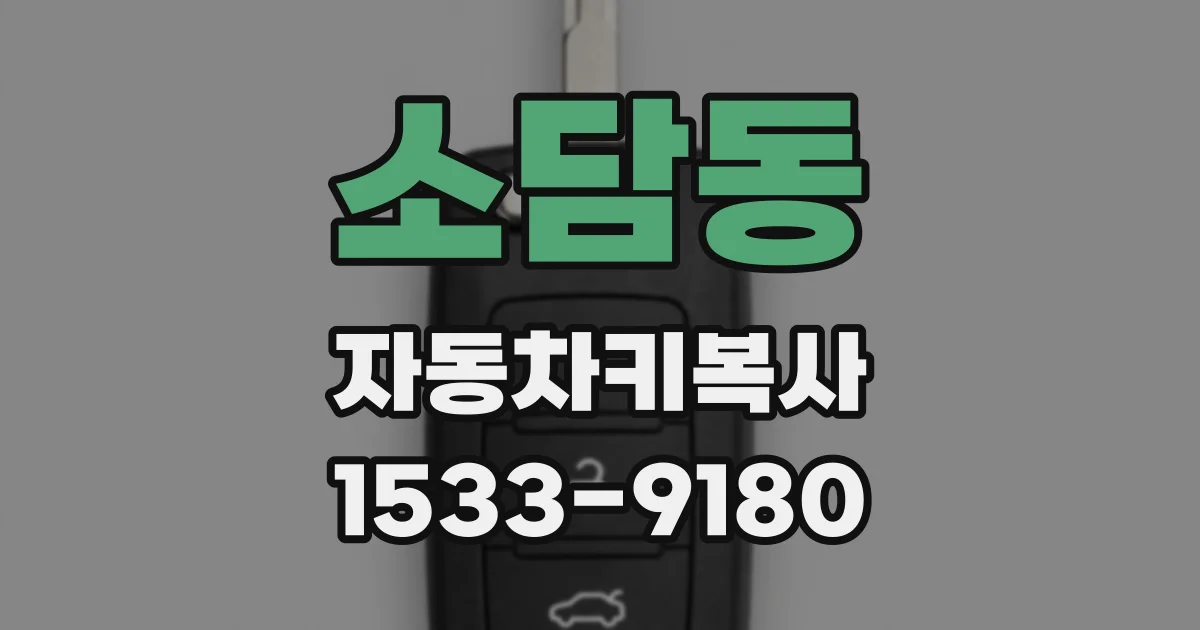 소담동 자동차키복사