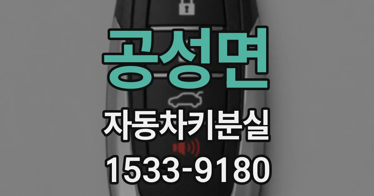 공성면 자동차키분실