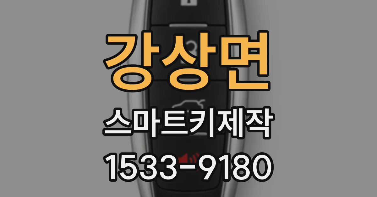 강상면 스마트키제작