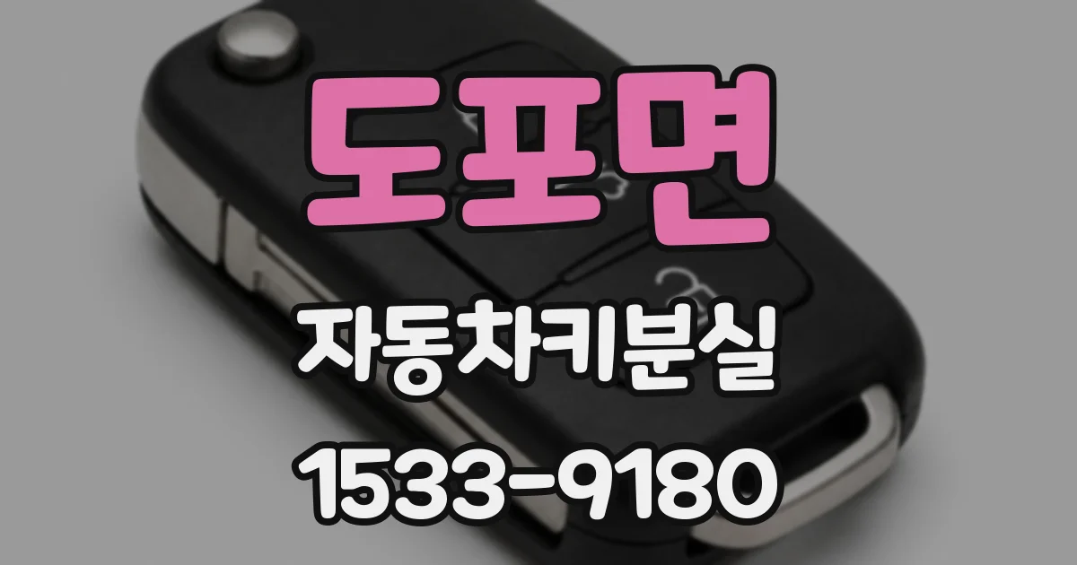 도포면 자동차키분실